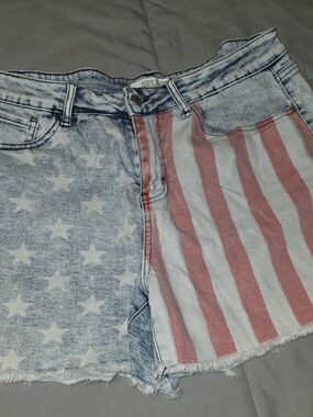 Judy Blue Women's American Flag Denim Shorts